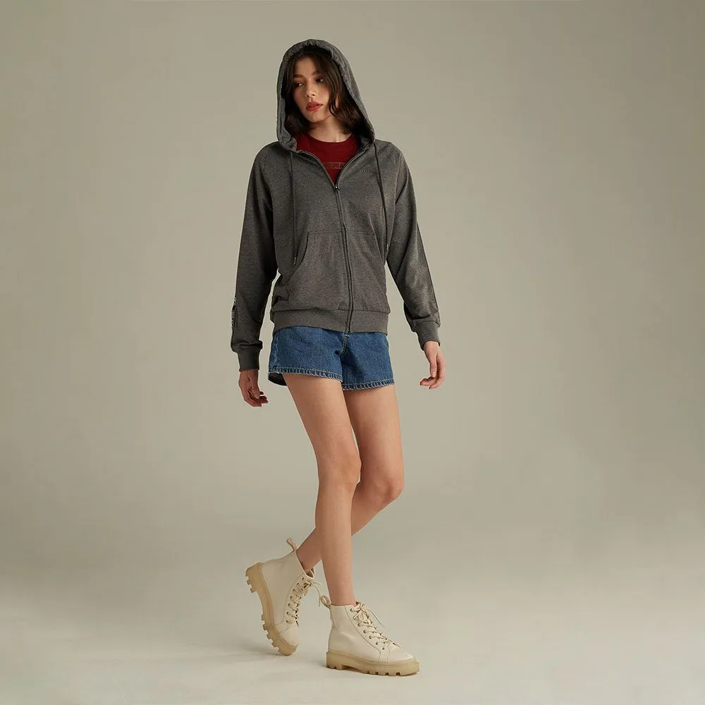 MC JEANS Unisex hoodie gray MJHP173