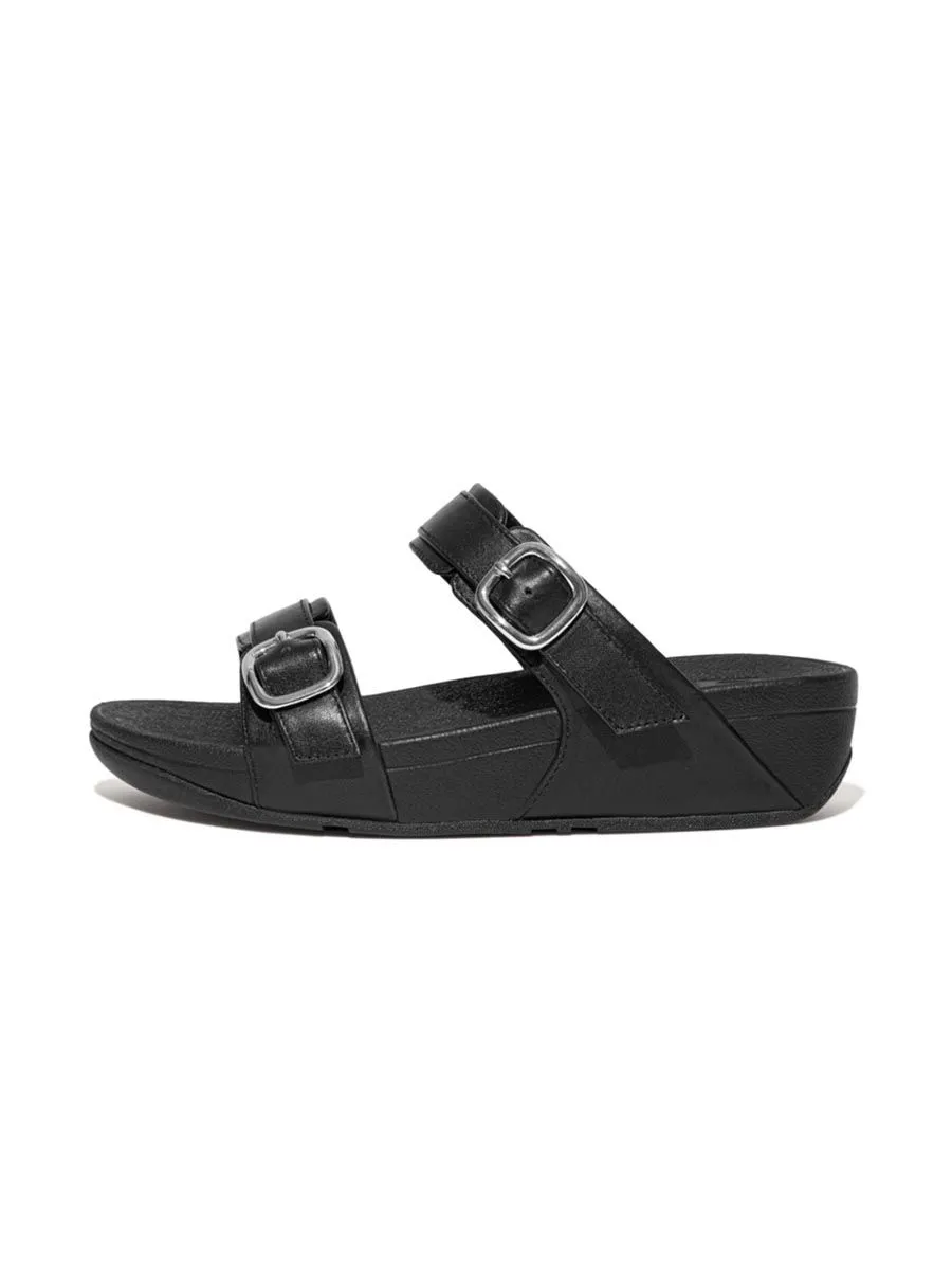 FitFlop™ WOMEN'S LULU ADJUSTABLE LEATHER ES7-090 BLACK