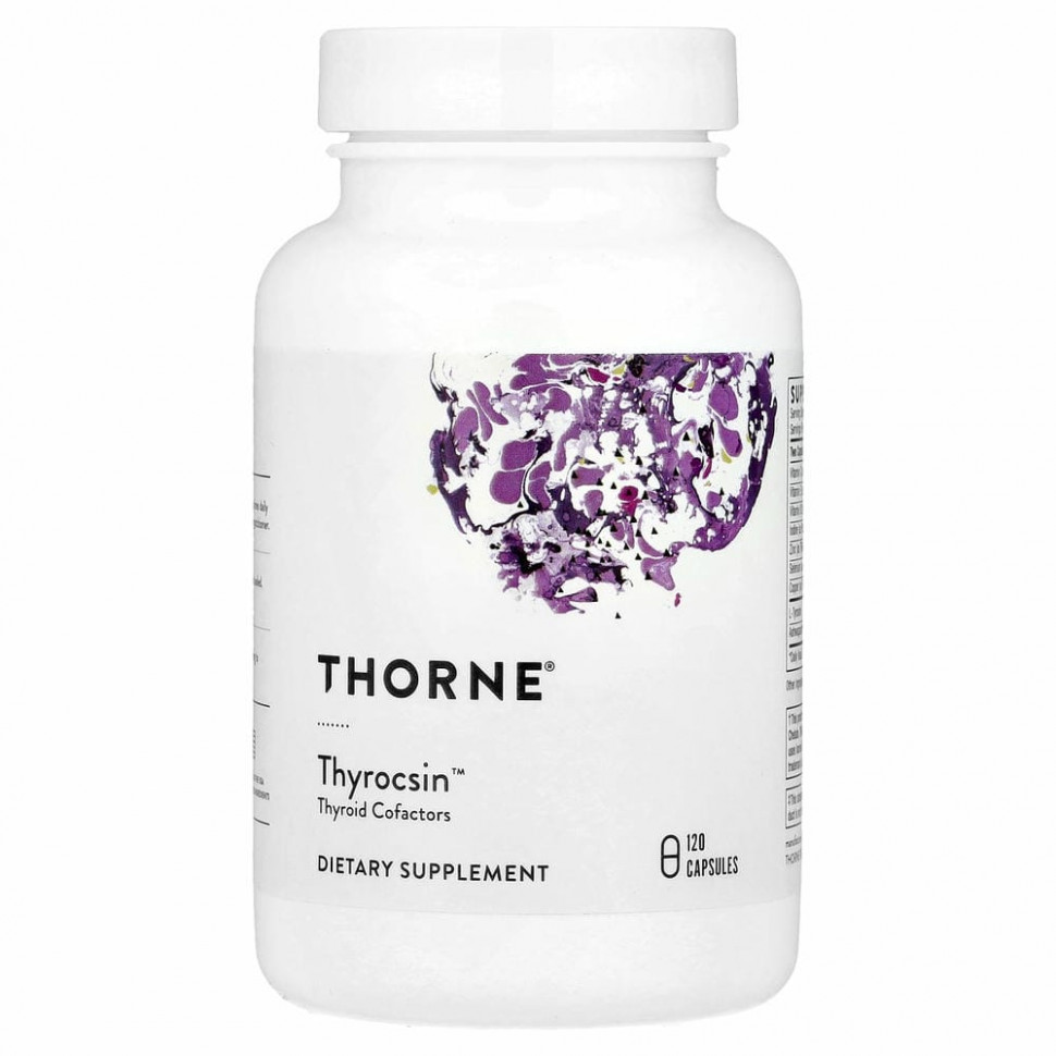 Thorne Research, Thyrocsin, кофакторы для щитовидной железы, 120 капсул