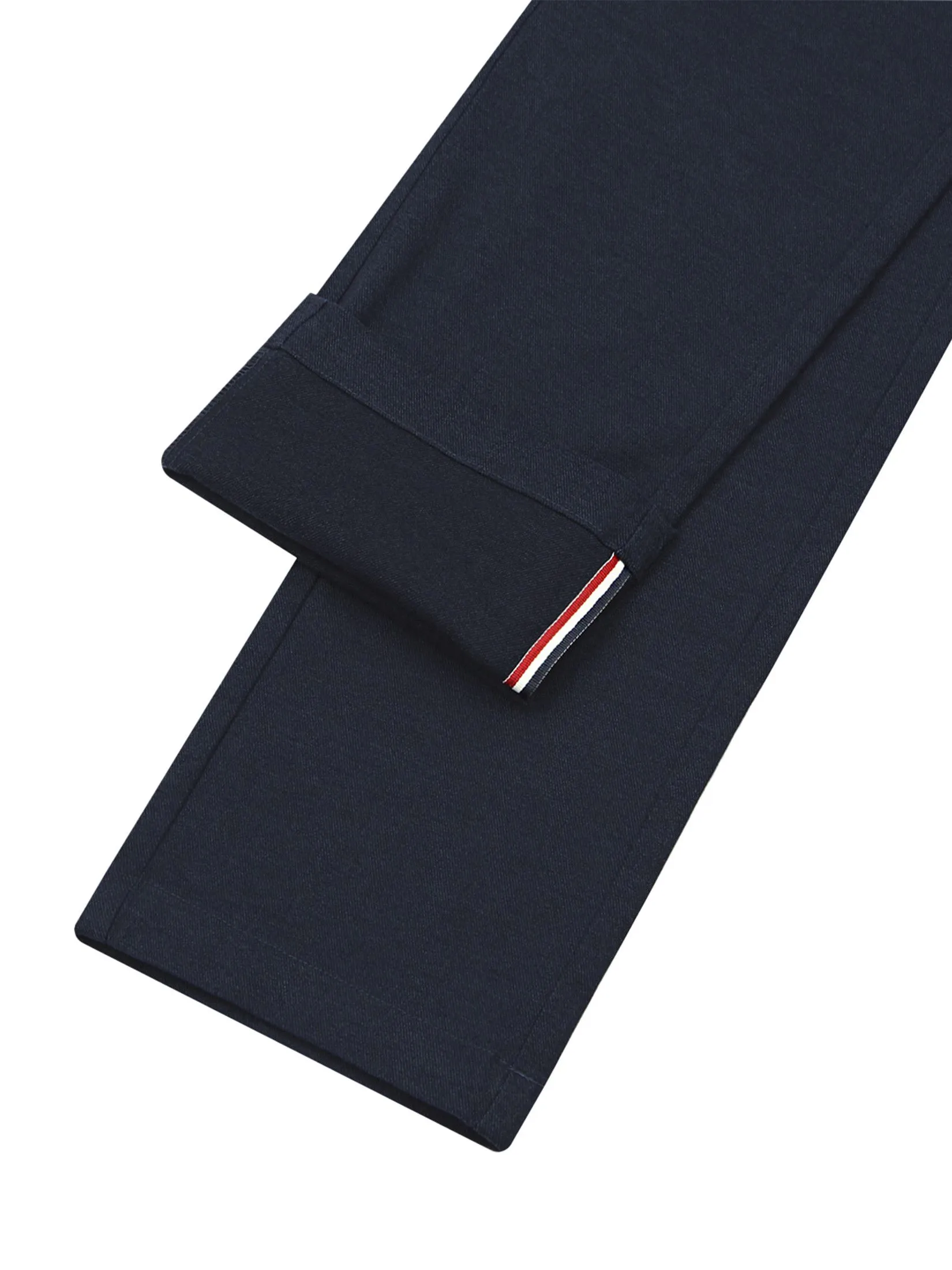 GIORDANO Men's Slim Easy Care Twill Cropped Pants (180° Elastic) Dark Heather Grey