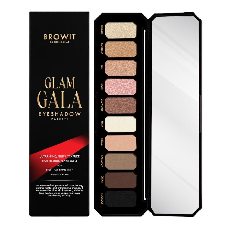 Browit Glam Gala Eyeshadow Palette 01 - 01 Red Carpet