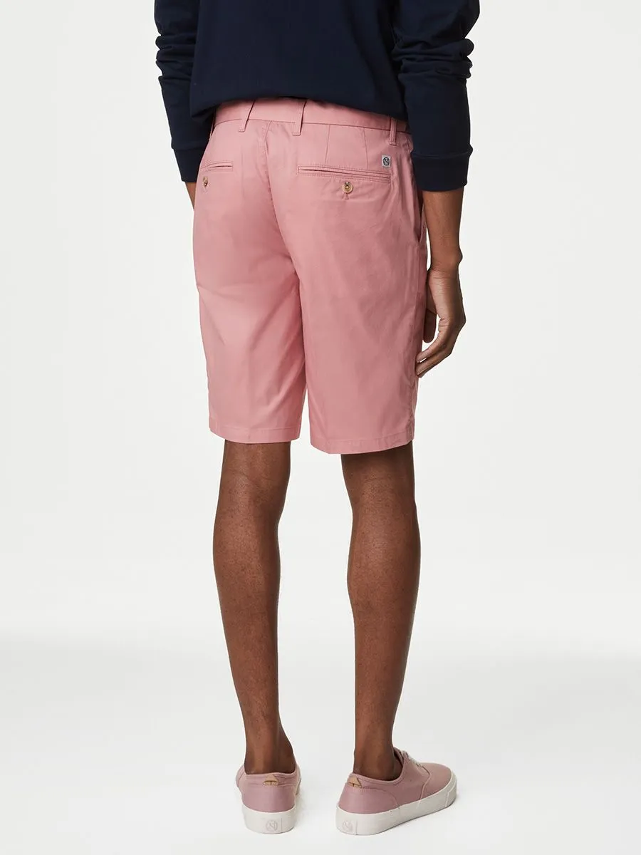 MARKS & SPENCER Men Chino Shorts Super Lightweight Stretch Pale Rose
