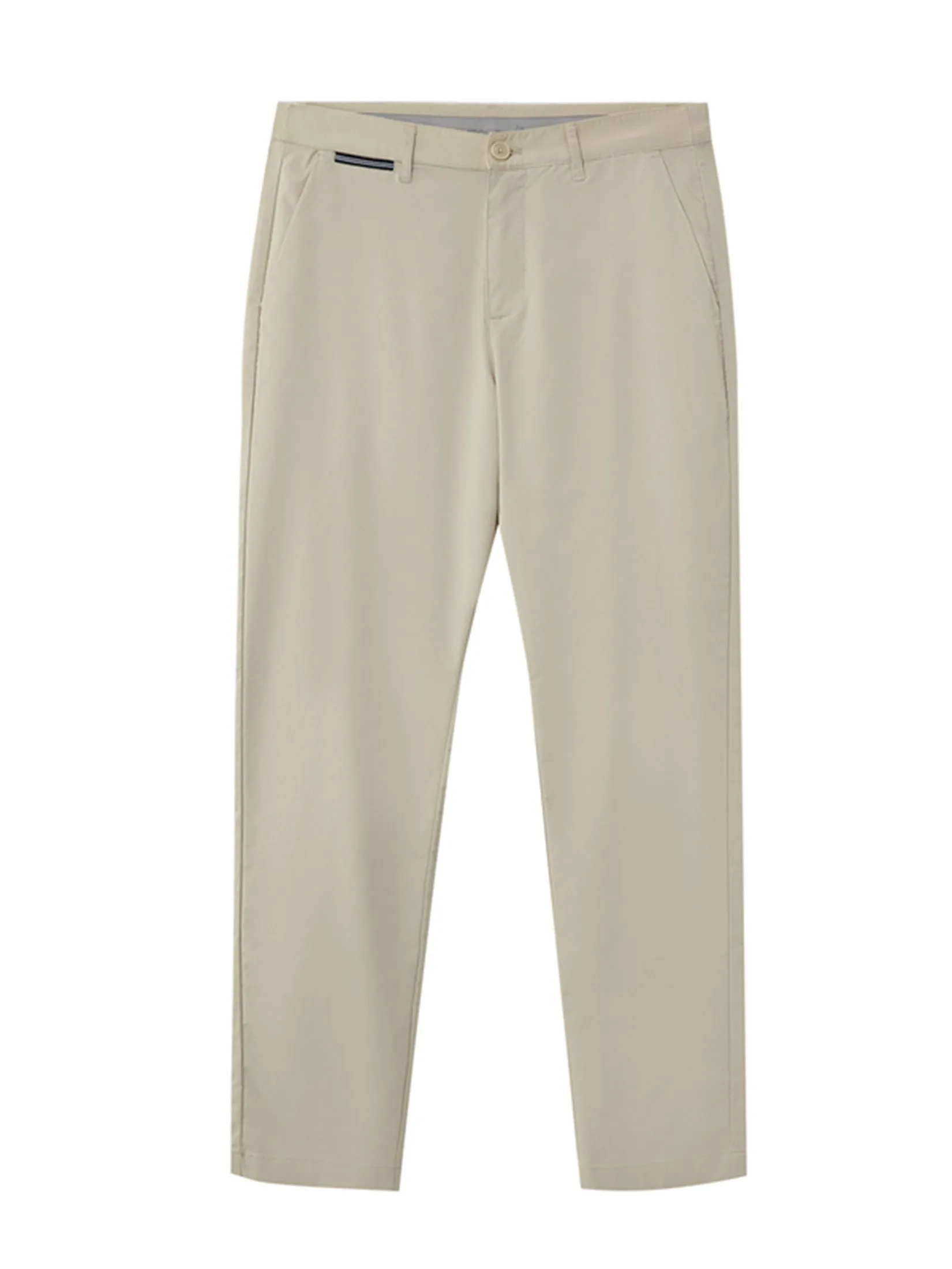 GIORDANO Men's Solid Color Long Pants Creamware
