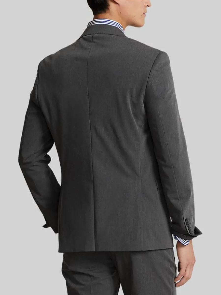 POLO RALPH LAUREN Men Blazer-Polo Modern Performance Twill Jacket-Charcoal-010