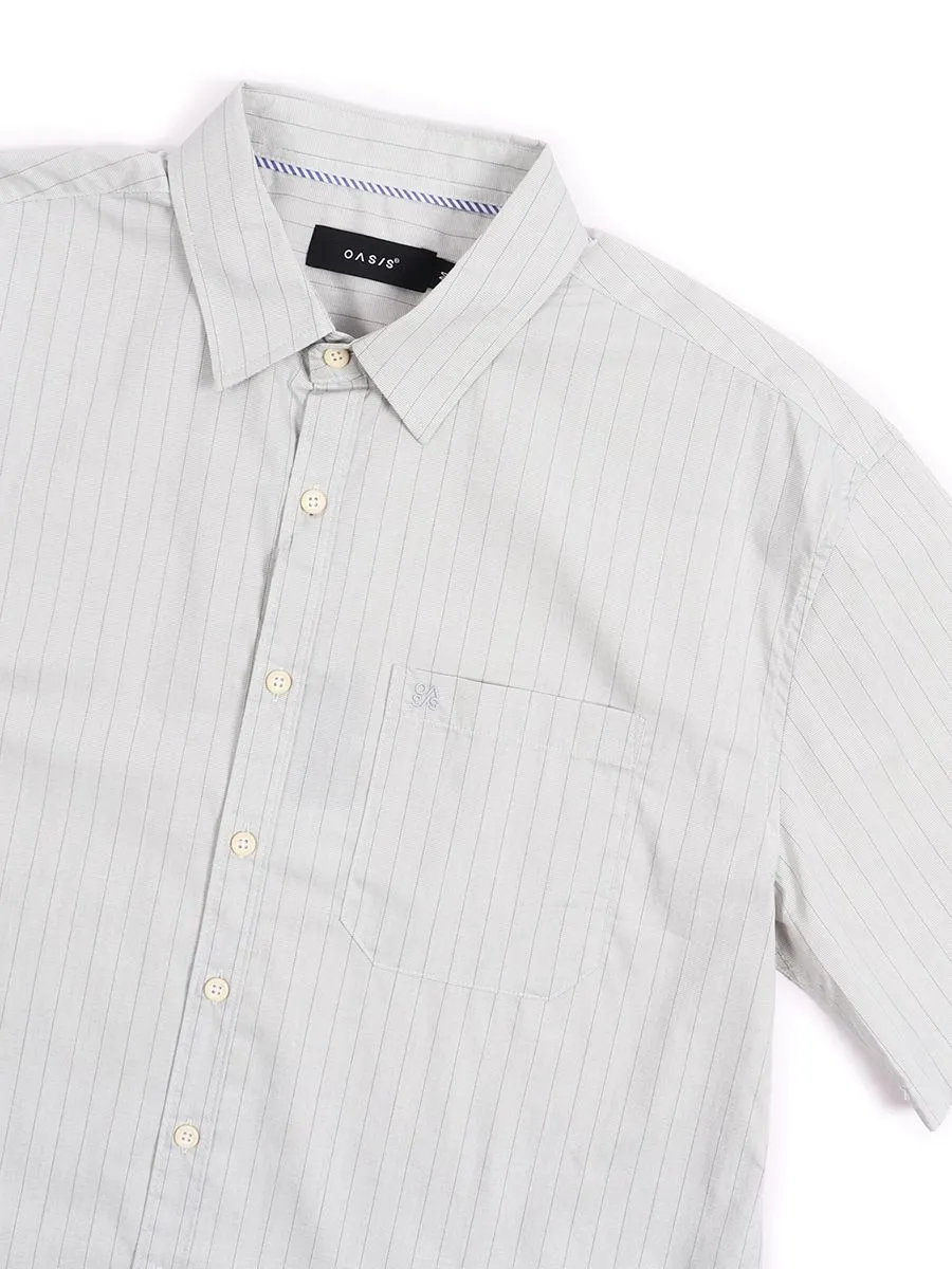 OASIS Men's Short sleeve Shirt Grey