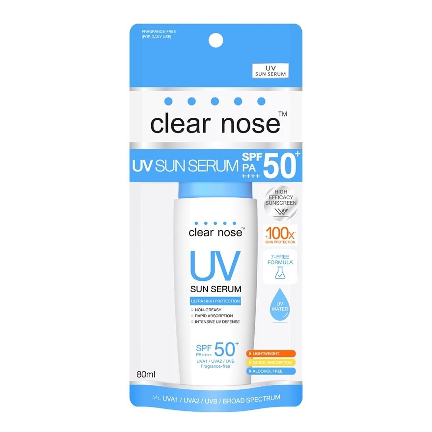 Clear Nose UV Sun Serum SPF50+ PA++++ 80 Ml.