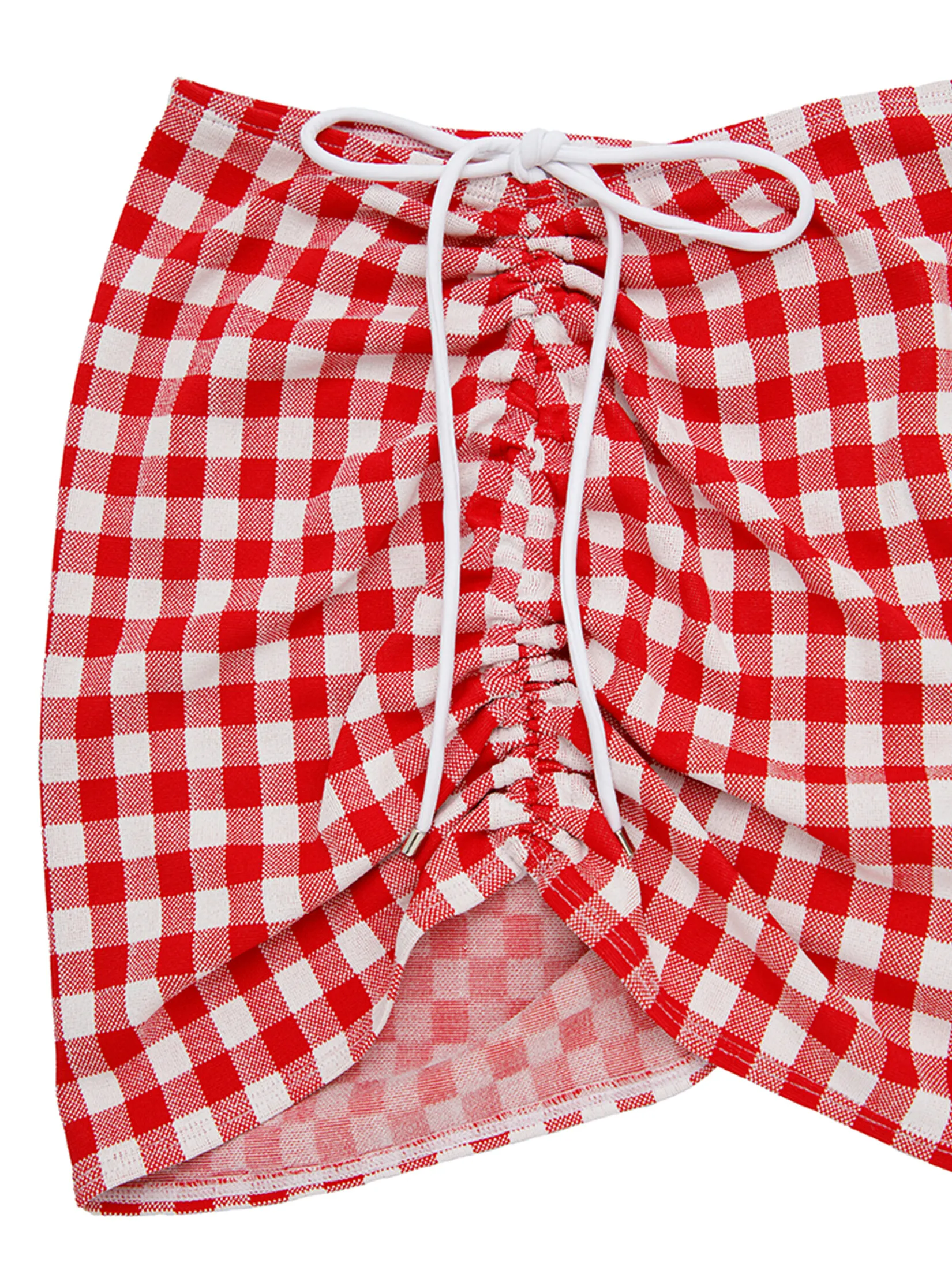 SABINA SWIM SS 25 Woman | CHERRY ON TOP Betty Swim Cover-up Skirt - Dark Red