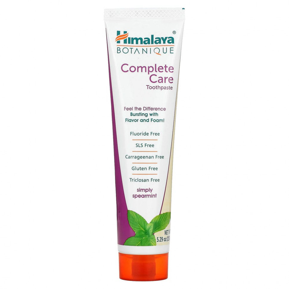 Himalaya, Зубная паста для комплексного ухода за полостью рта, Simply Spearmint, 5,29 унции (150 г) - HIM-20027-Просто корица