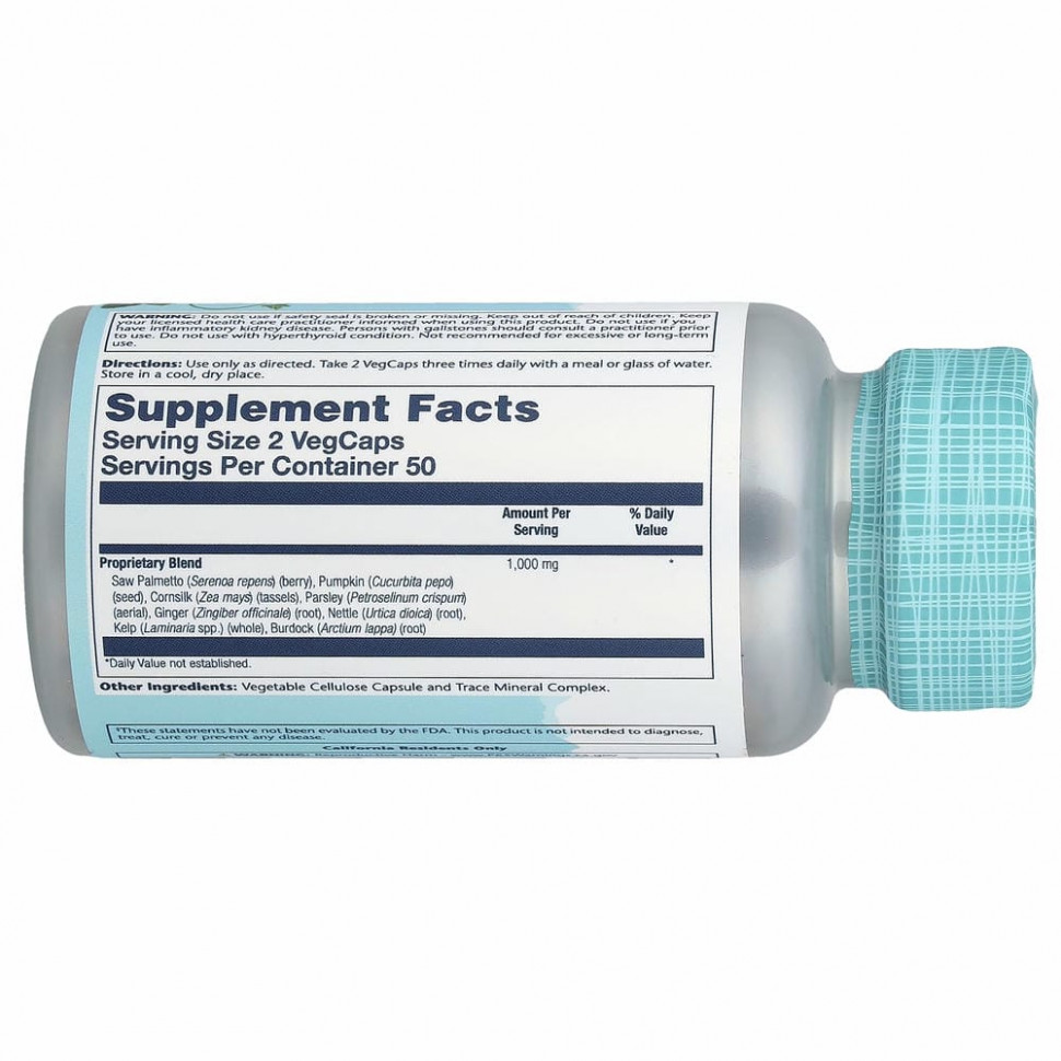 Solaray, Prostate Blend SP-16, 100 капсул с растительной оболочкой