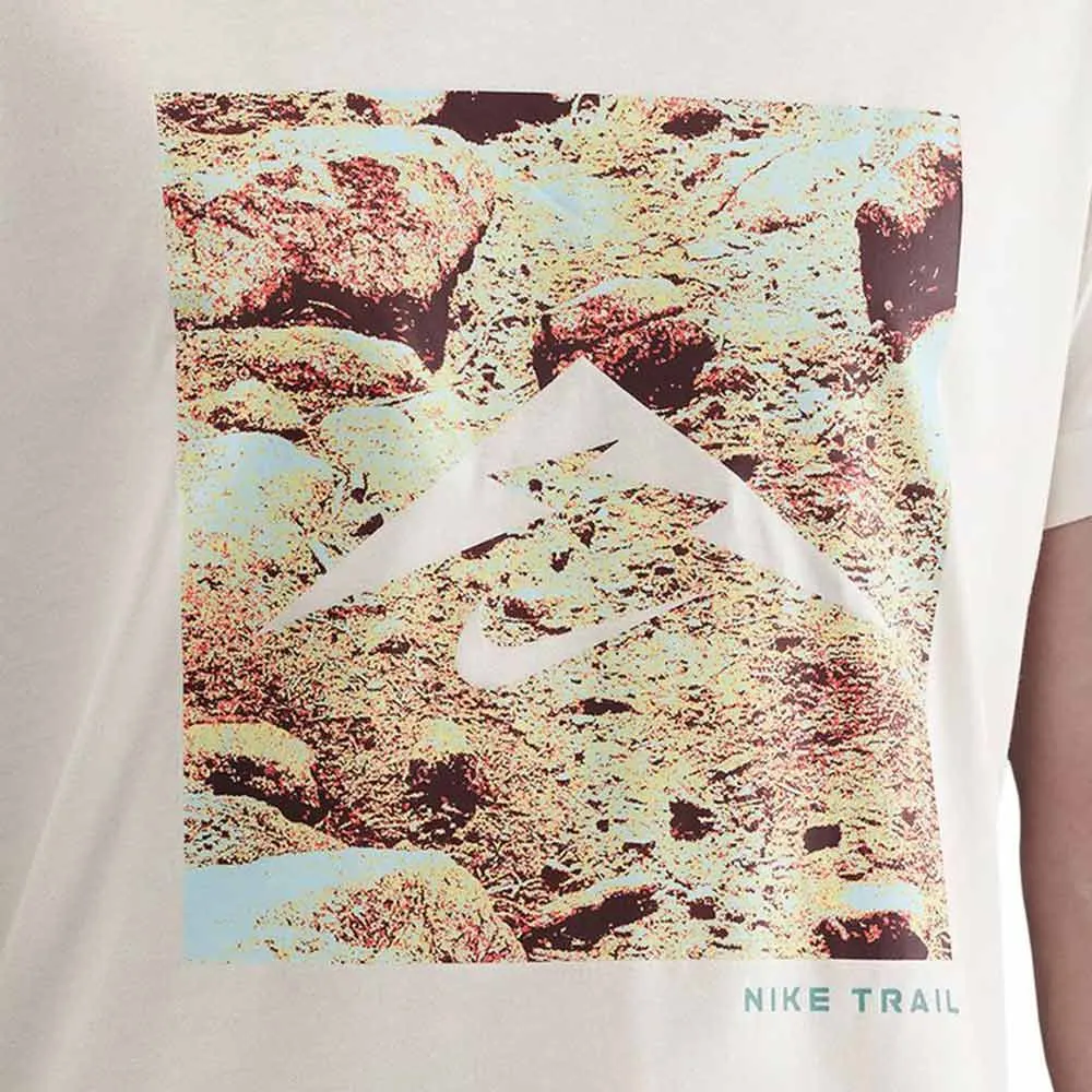 NIKE Dri-FIT Men Trail-Running T-Shirt Cream - NI083AP802ENTH