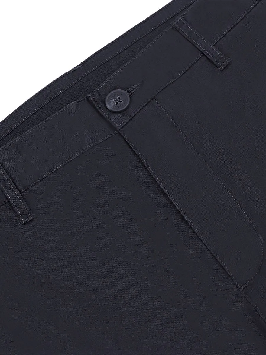 GIORDANO Men's Low-Rise Twill Pants (180 Waistband) Atom Grey