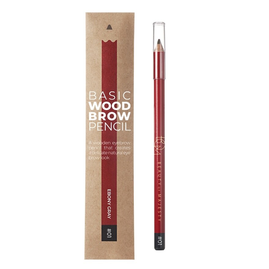 #BOM Basic Wood Brow Pencil 1g 01 - 03 Gold Brown