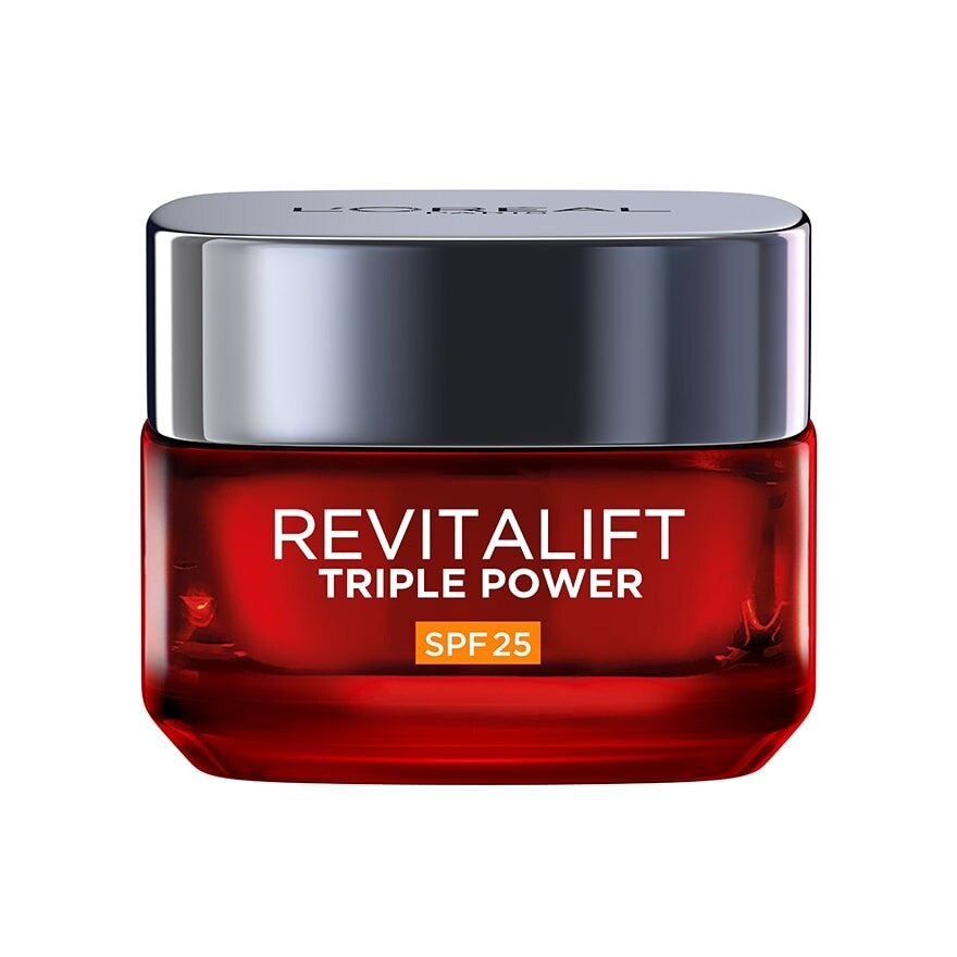 L'Oreal Paris Revitalift Triple Power Age-Correcting Cream SPF 25 50 Ml. - Red