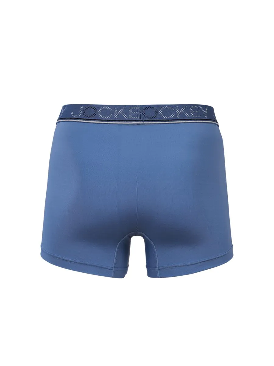 JOCKEY UNDERWEAR Men's COOLING JADE TRUNKS BLUE