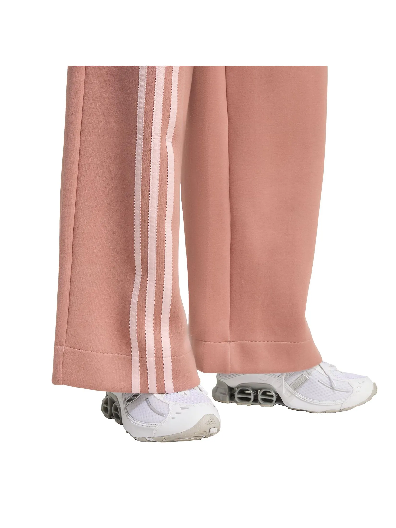 ADIDAS Women Wide Pant Off Placed 3-Stripes JW3621 Red / Warm Clay