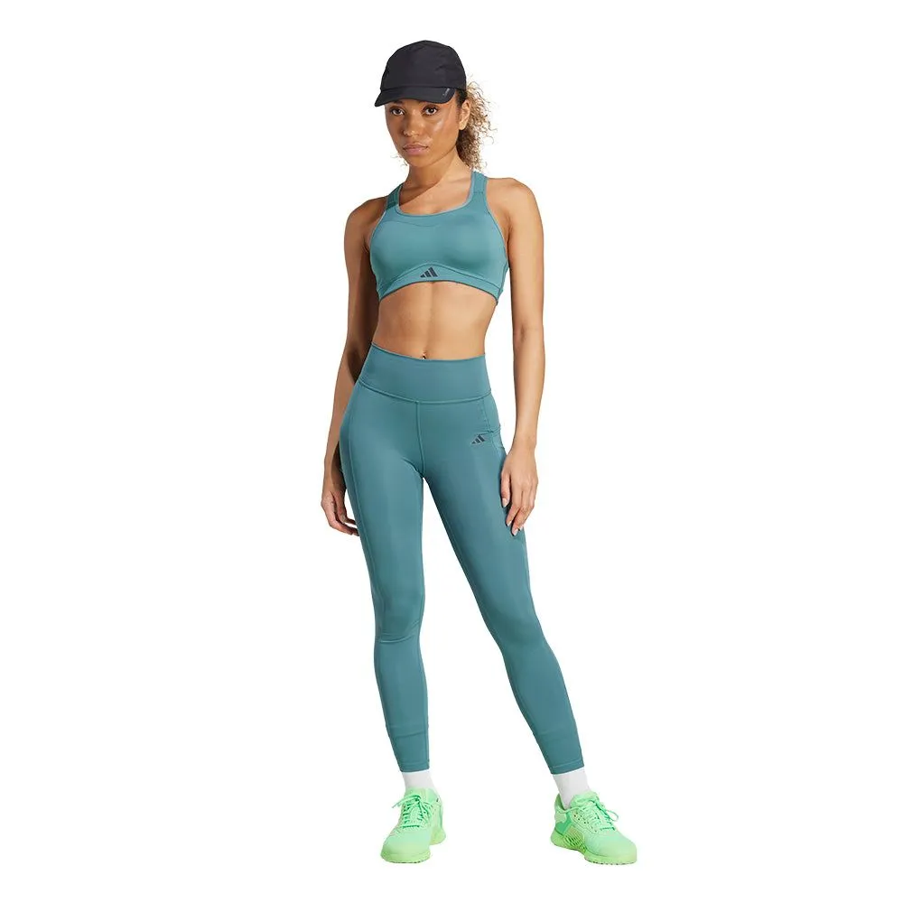 ADIDAS Optime Stash 7/8 Women Training Leggings Green - AD001AP903ELTH