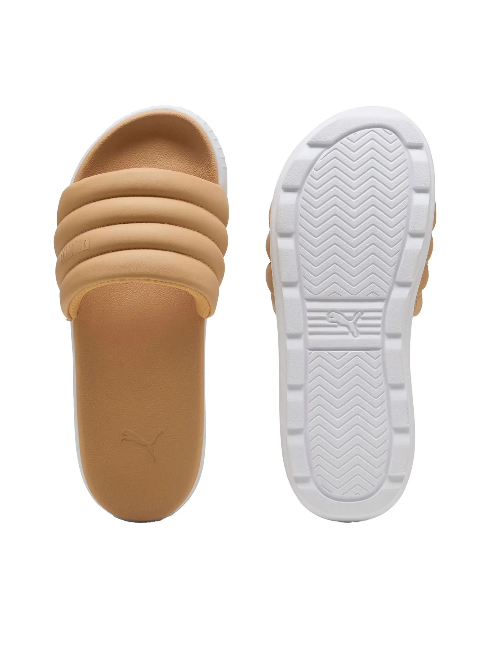 PUMA Women Sandals Karmen Puffy Warm Beige-Puma White