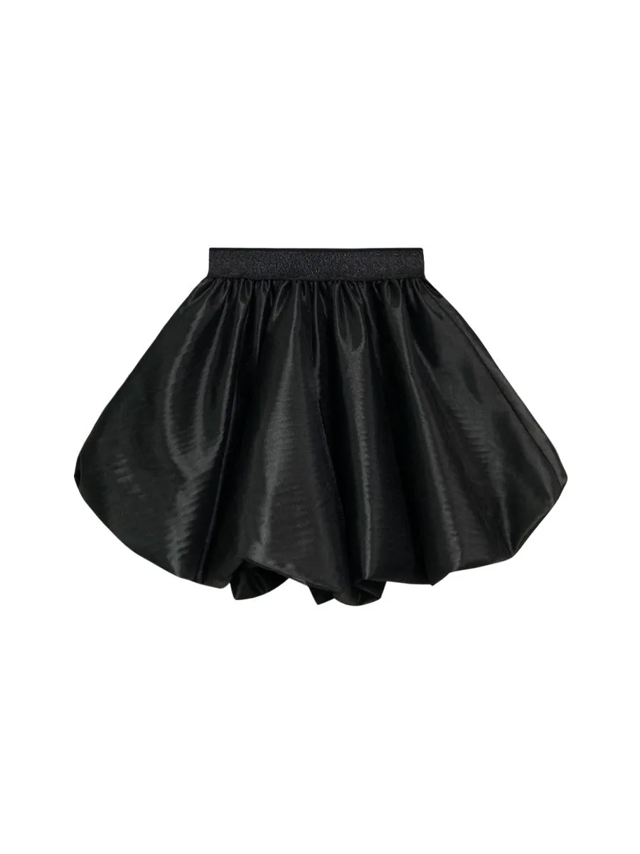ICONIC WOMAN BLACK BALLOON MINI SKIRT