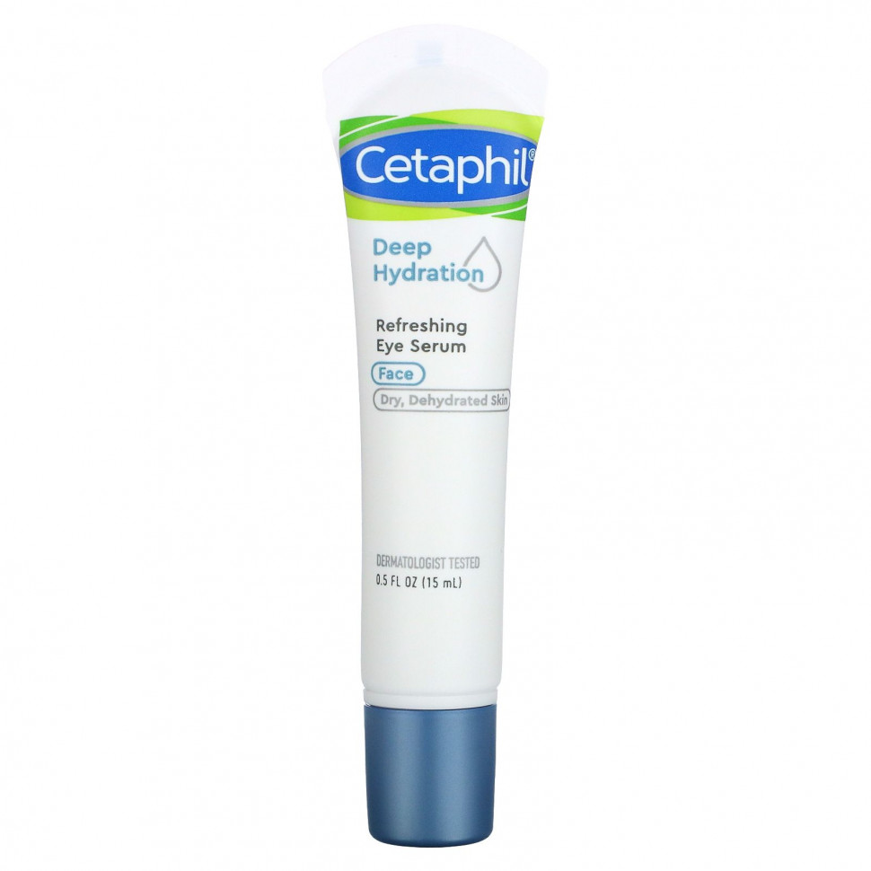 Cetaphil, Deep Hydration, освежающая сыворотка для кожи вокруг глаз, 15 мл (0,5 жидк. Унции)