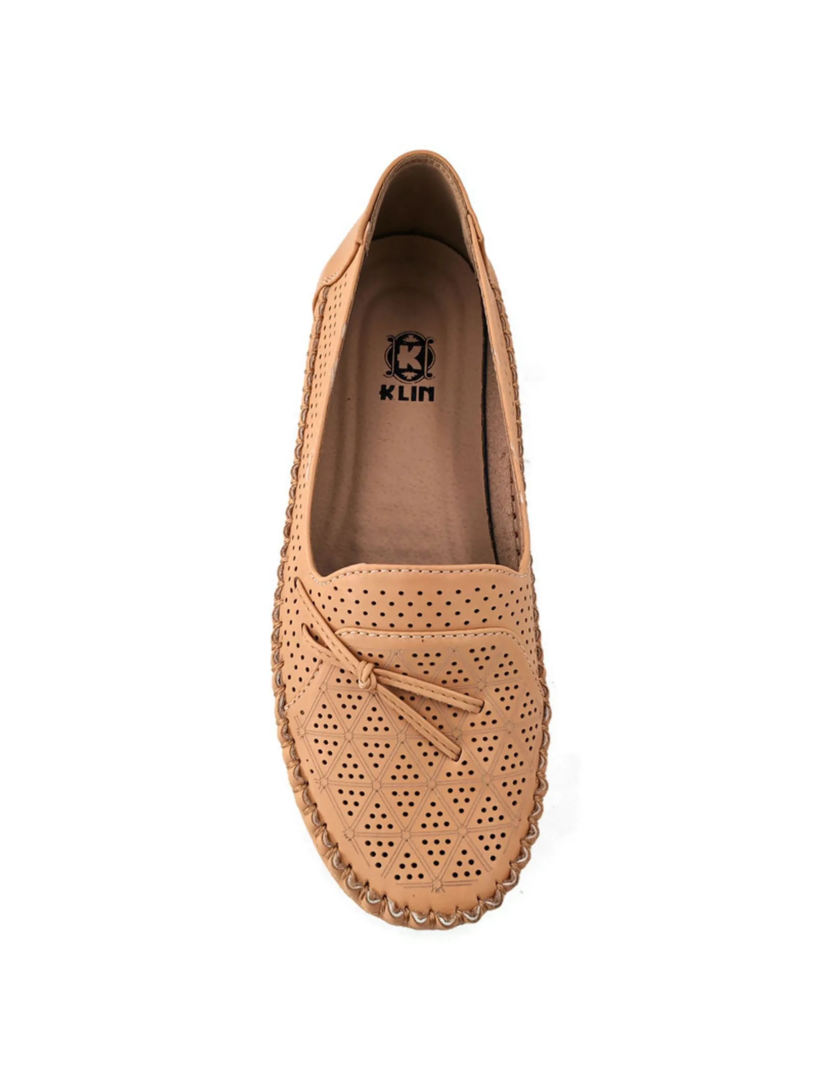 KLIN Woman Moccasin Slip-On Style Mustard