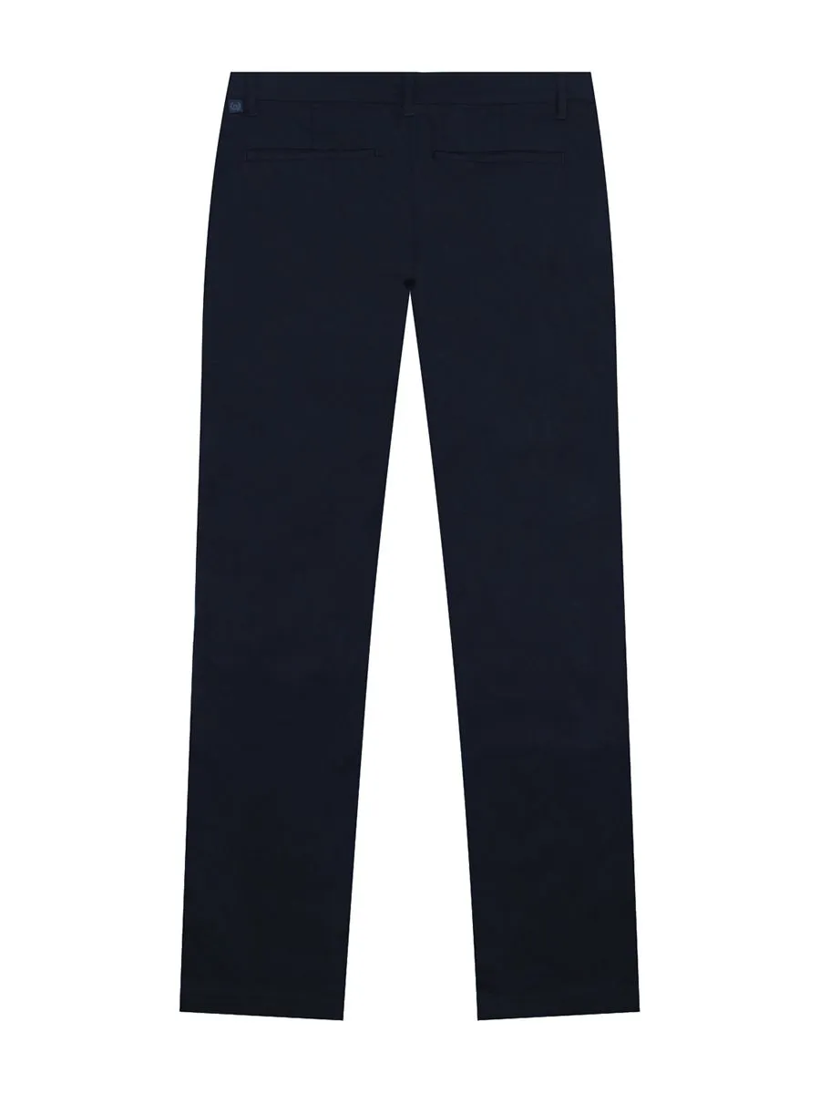 GIORDANO Men's Cotton Spandex Low Rise Skinny Taper Pants Signature navy