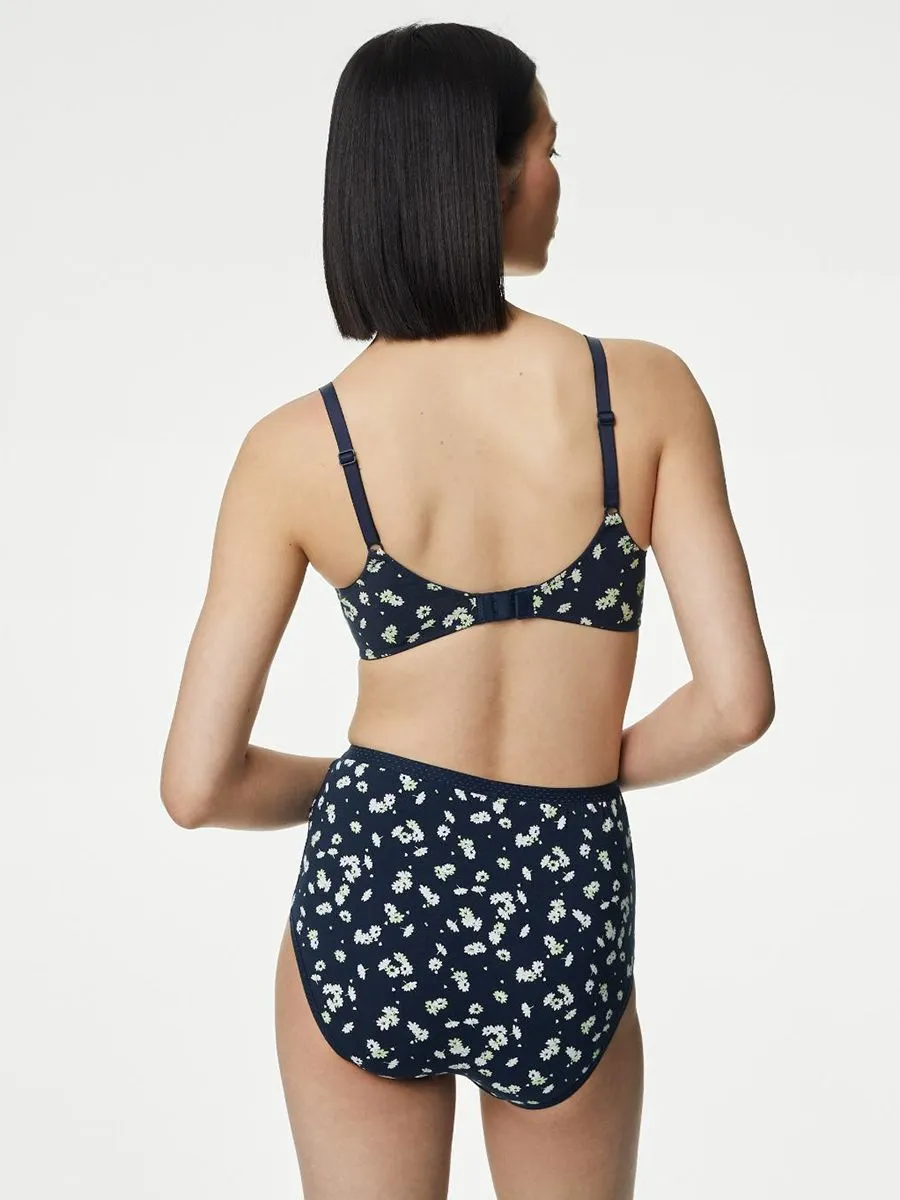 MARKS & SPENCER Women Full Briefs 3pk Cotton Rich Multi-Color