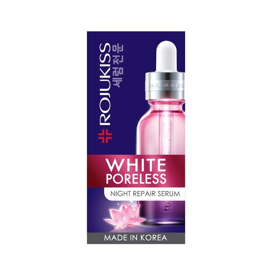 Rojukiss White Poreless Night Repair Serum  30 Ml.