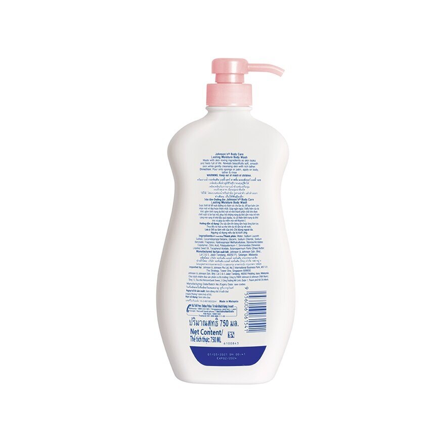 Johnson's Body Care Lasting Moisture Body Wash 750 Ml.