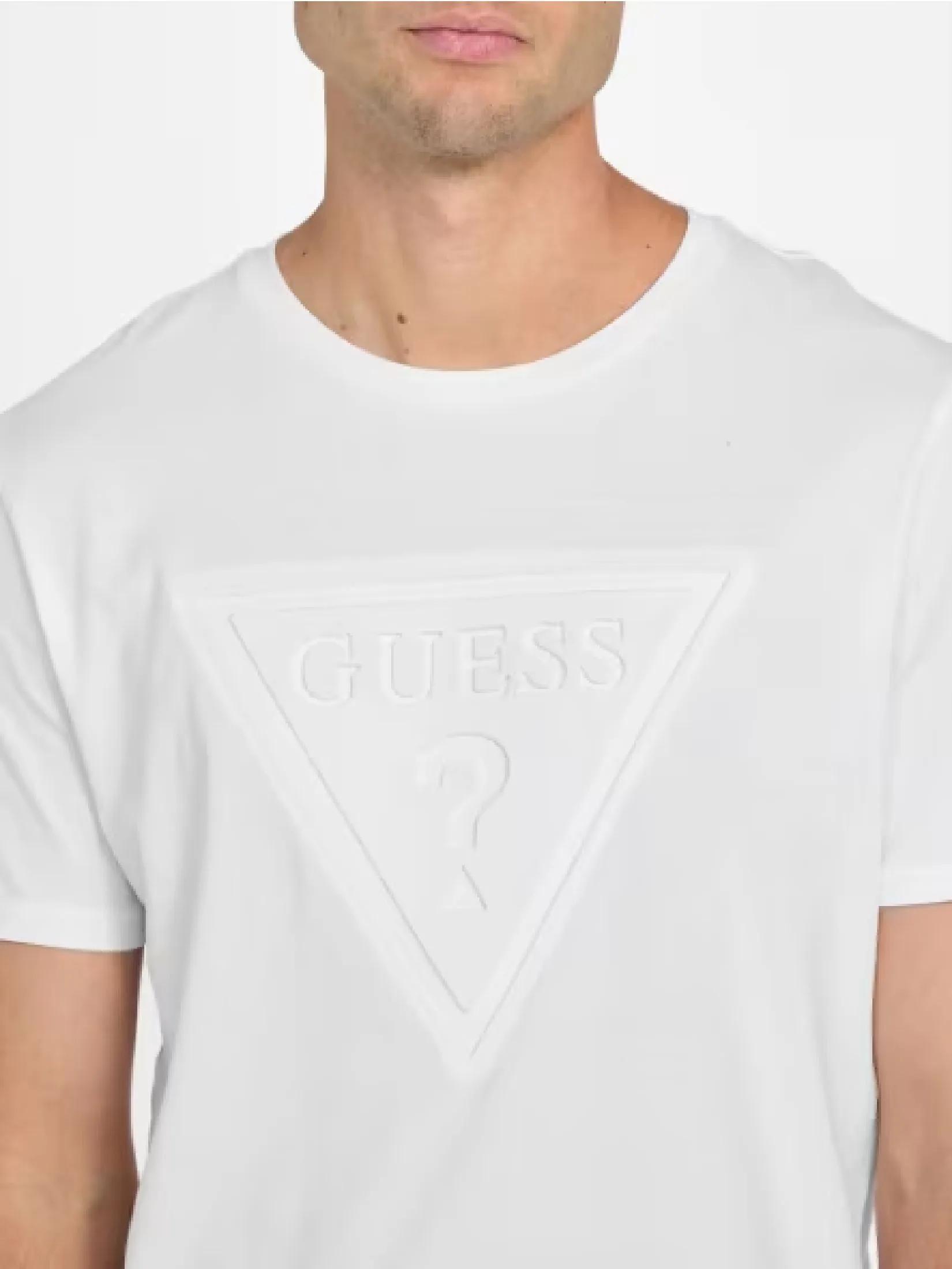 GUESS GUESS MEN  Eco Kris Logo Tee X4GI00KAK91 - White