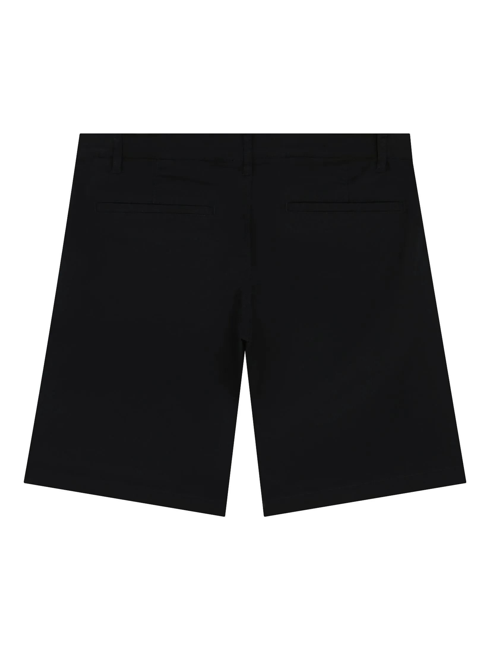 GIORDANO Men's Slim Taper Bermuda Shorts (180° Elastic Waist) Signature Black