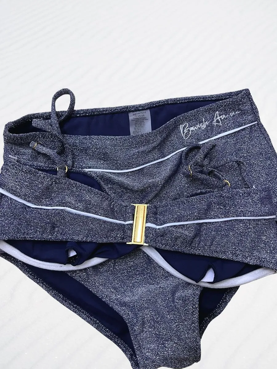 BEWISH ANANA Poise glitter two-piece PGTTP05 Lycra