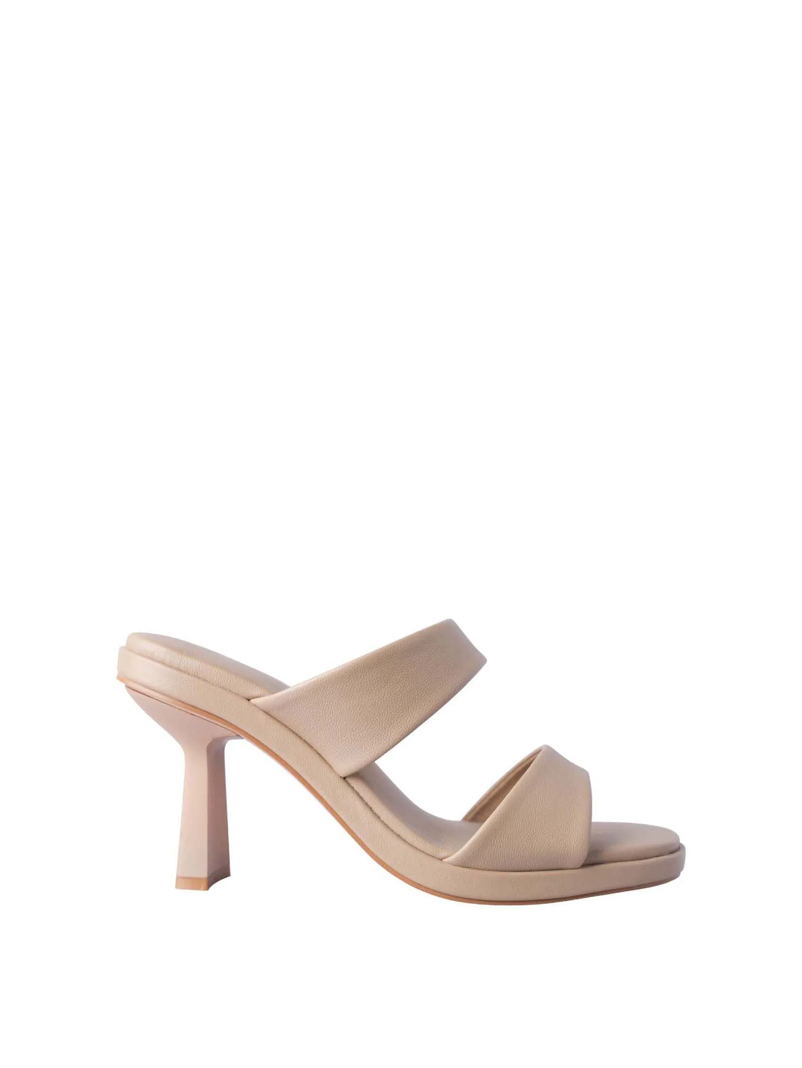 VILLAINS SF SOFINA Women's Platform Heeled Sandals BEIGE