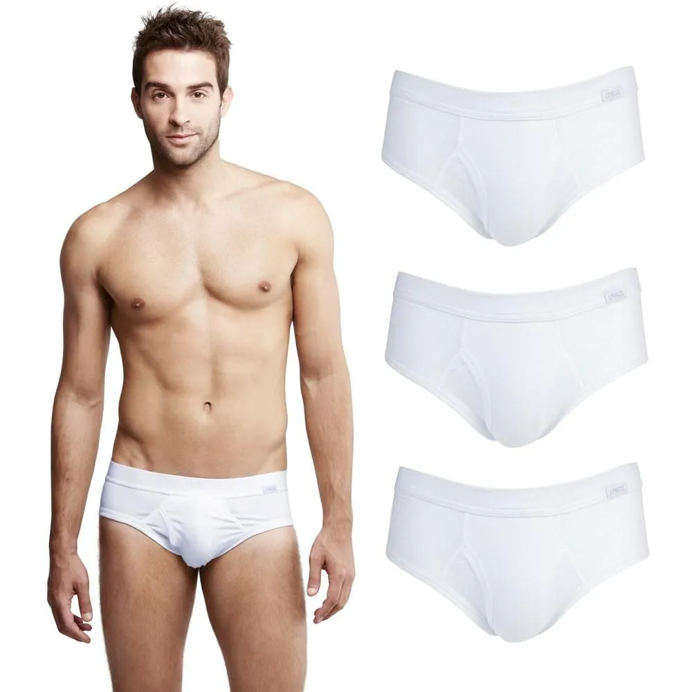 J.PRESS Men's White Brief Underwear no.2903W (PACK3)