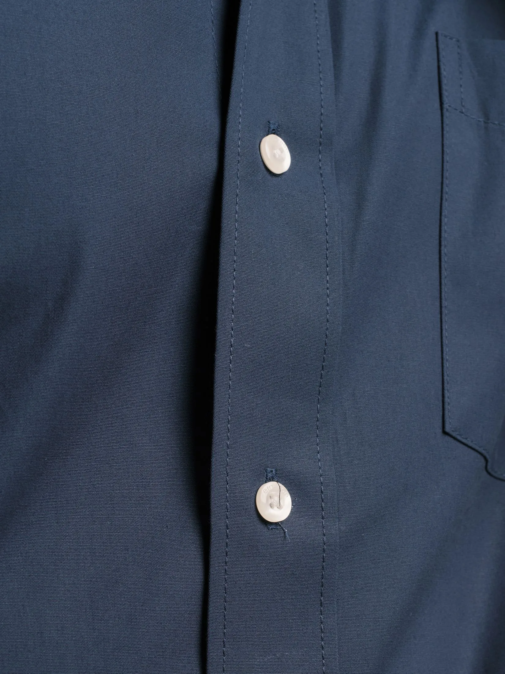 ERA-WON MEN SHIRT LONG SLEEVES BUSINESS SHIRT NAVY BLUE