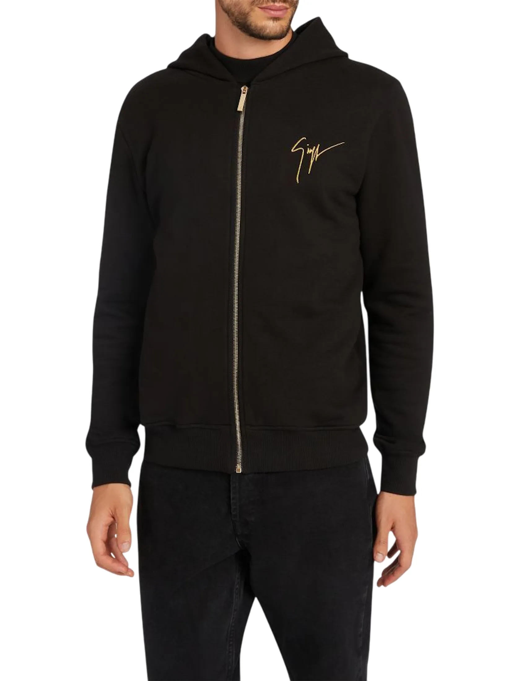 GIUSEPPE ZANOTTI MEN THE HOODIE LR-17 NERO BLACK