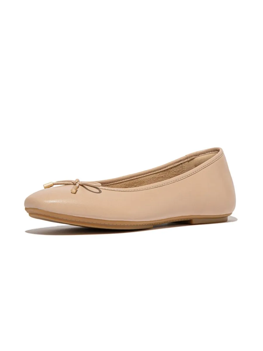 FitFlop™ WOMEN'S DELICATO BOW SOFT BALLET FLATS BEIGE