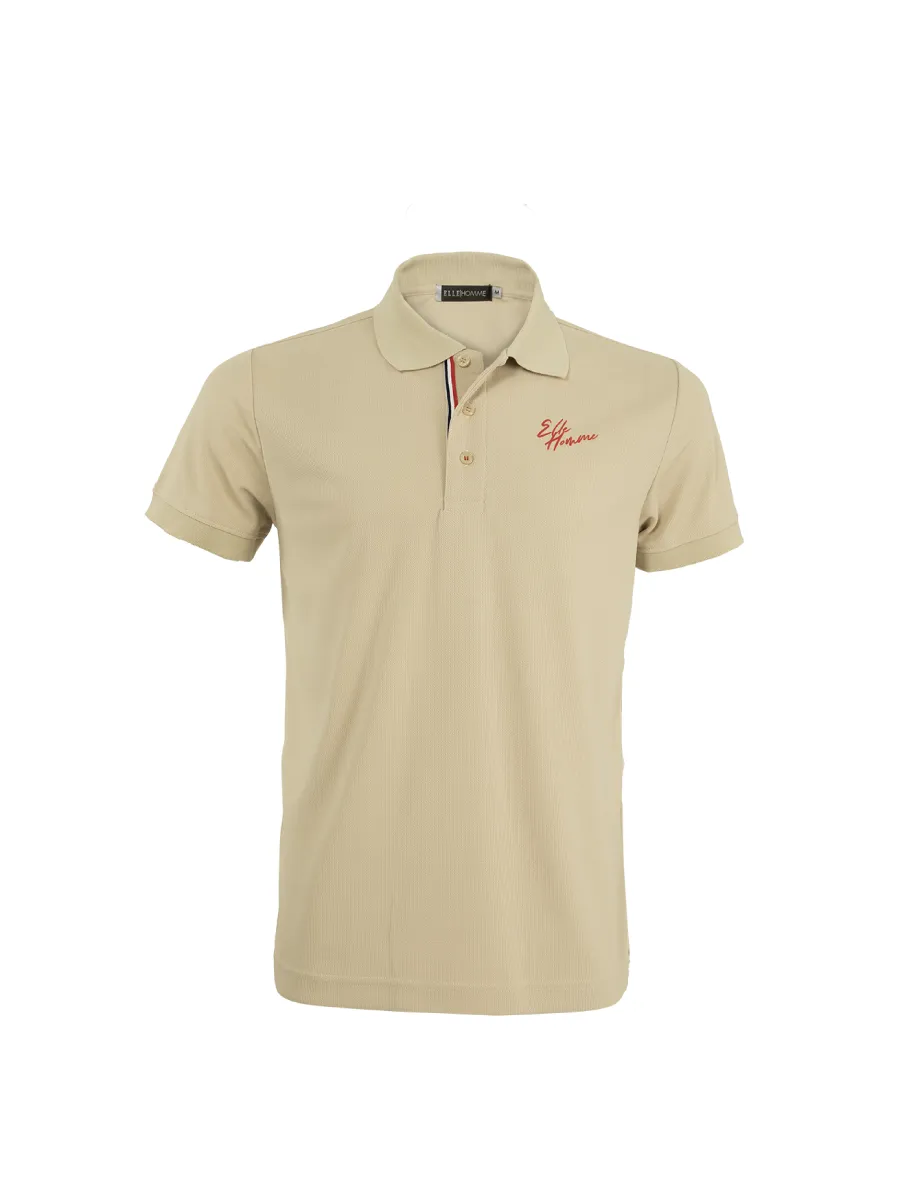 ELLE HOMME Men Polo shirt short sleeves Smart fit W8K911 - Yellow