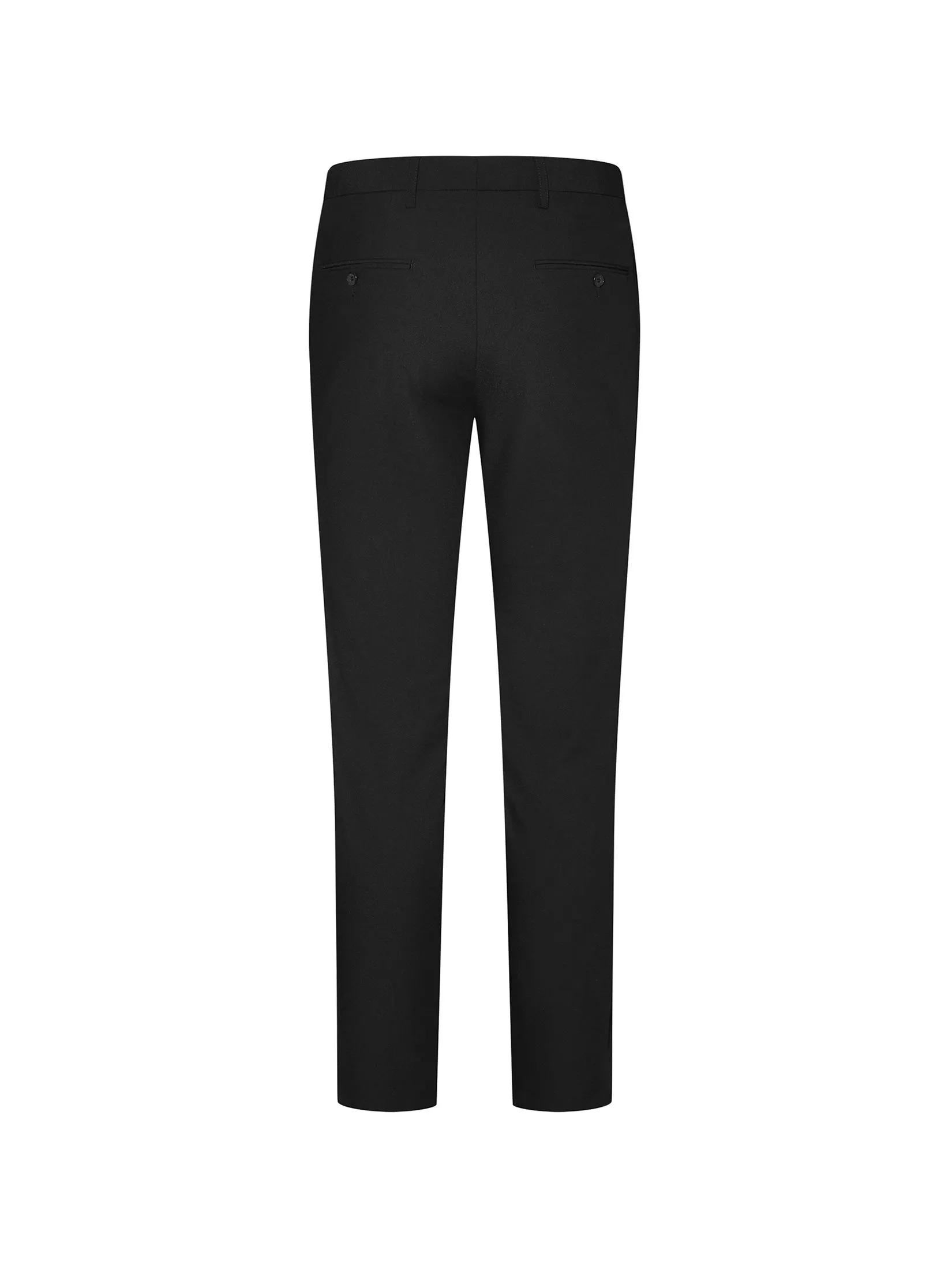 G2000 Men Clothing Multi-Way Stretch Plain Formal Pants Slim Fit - Black