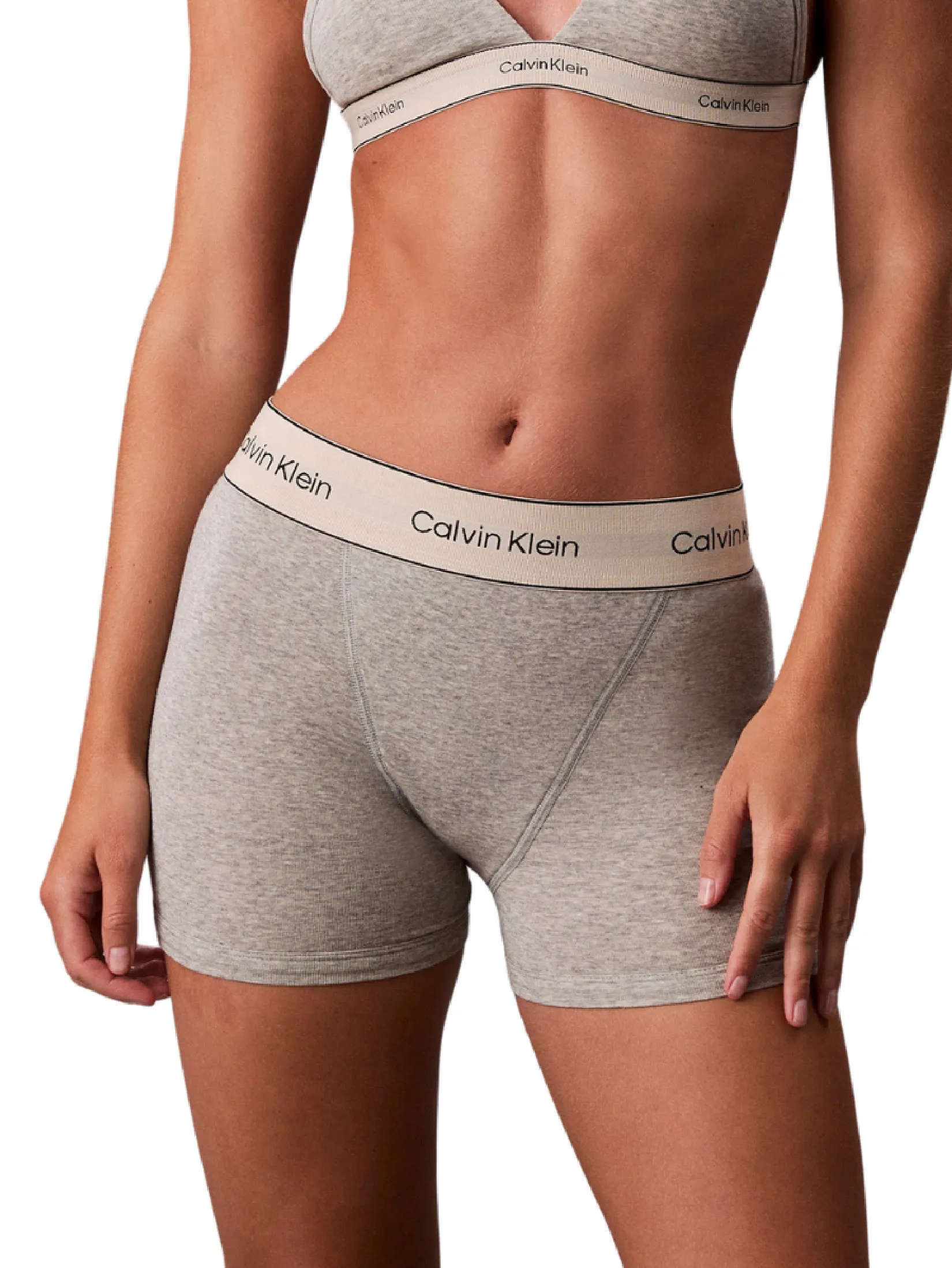 CALVIN KLEIN Women s Heritage Cotton Boxer Brief Grey