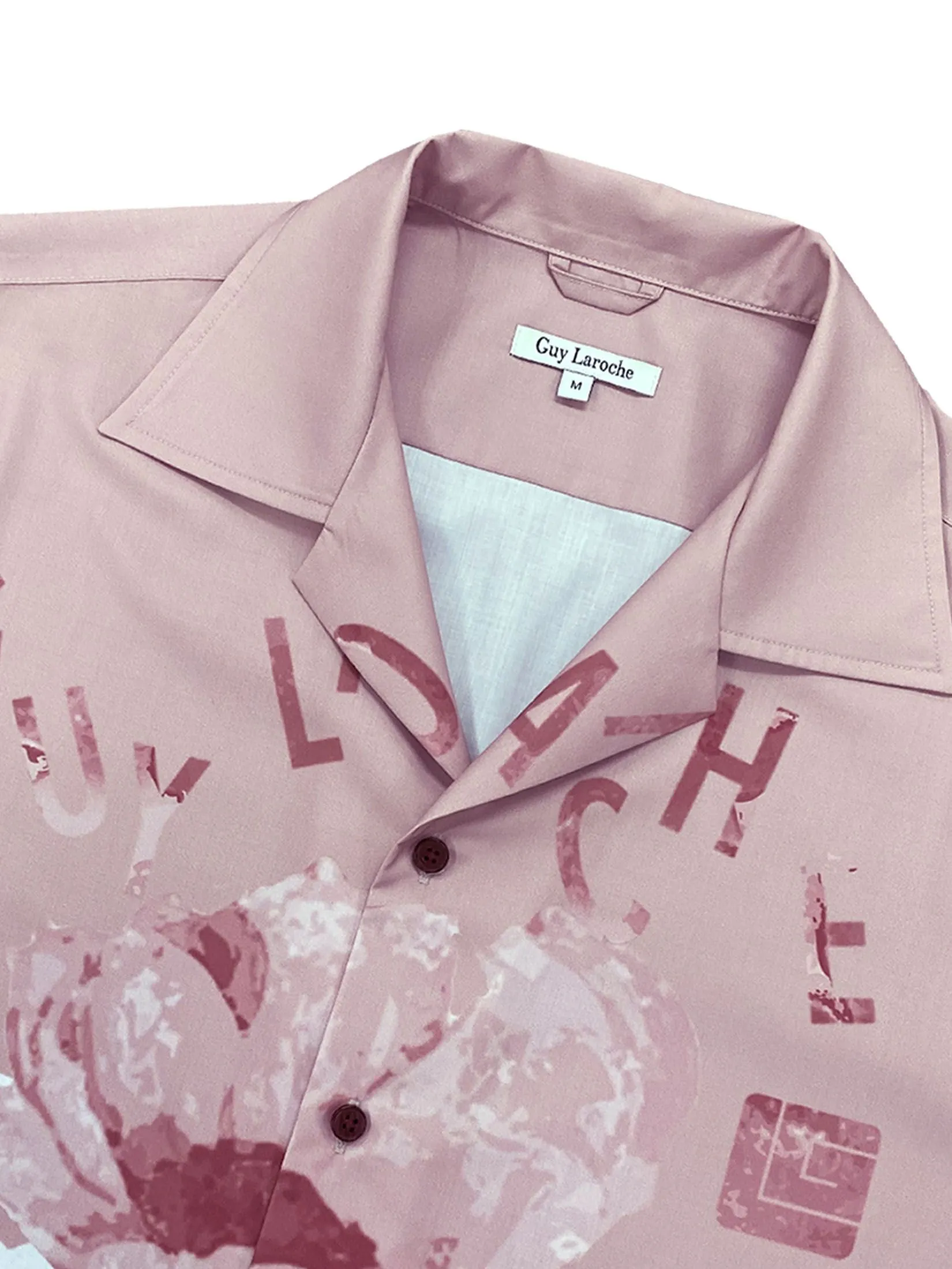 GUY LAROCHE MENWEAR Men's Shirt Short sleeves BAC7402S5PI - Pink