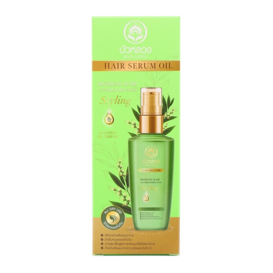 Bualuang Hair Serum Oil For Refresh 85 Ml. - Green
