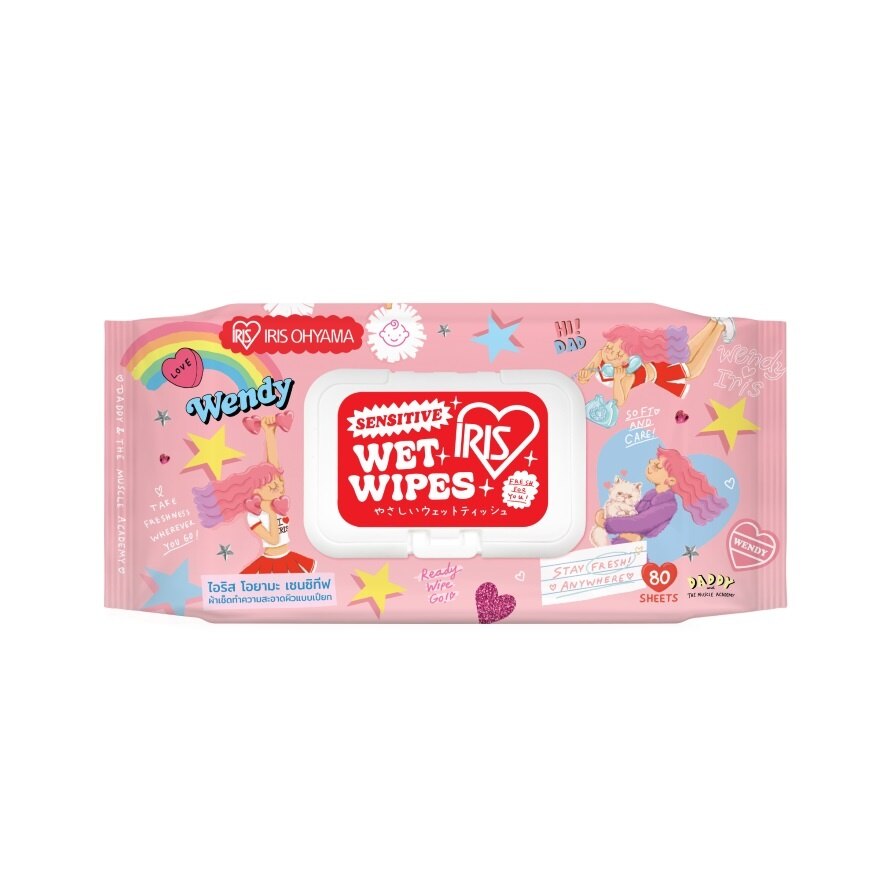 Iris Ohyama Sensitive Wet Wipes 80 Sheet