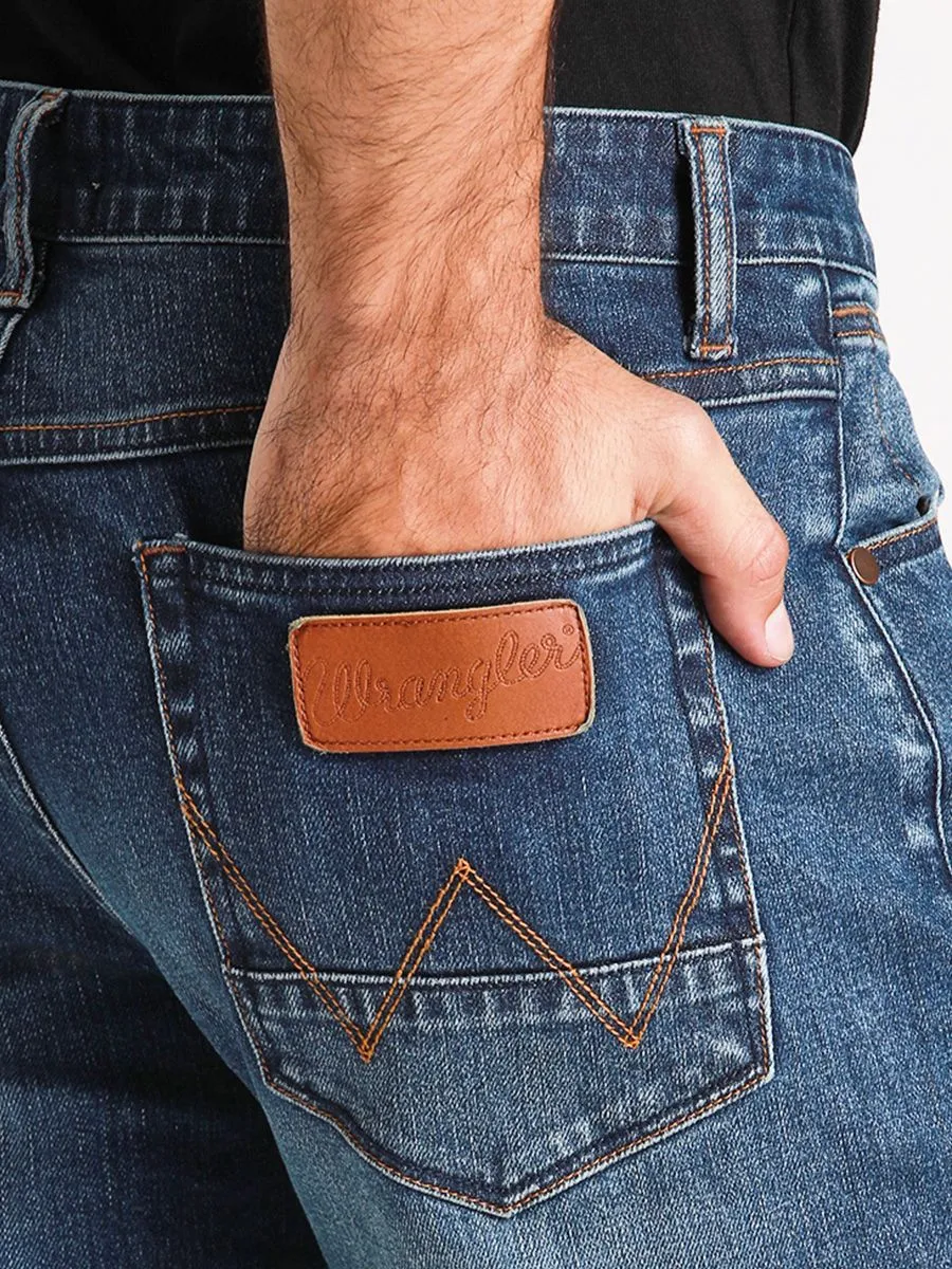 WRANGLER Men's Jeans Mid Greensboro Fit Denim