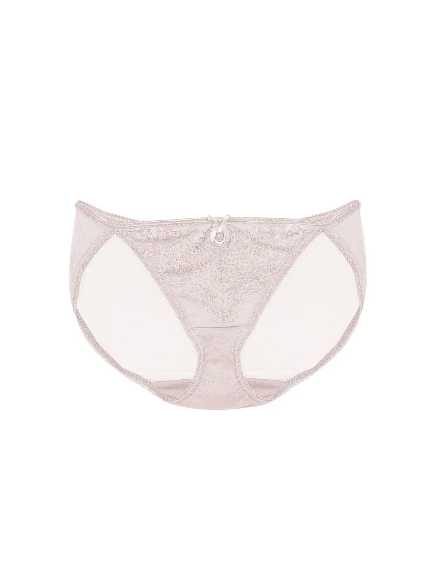 BSC LINGERIE Women Bikini style see-through lace BU1618 Brown