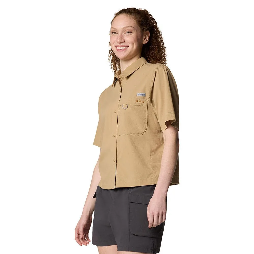 COLUMBIA Women Shirt PFG Wild Cast™ Short Sleeve Brown - CO399AP829EKTH