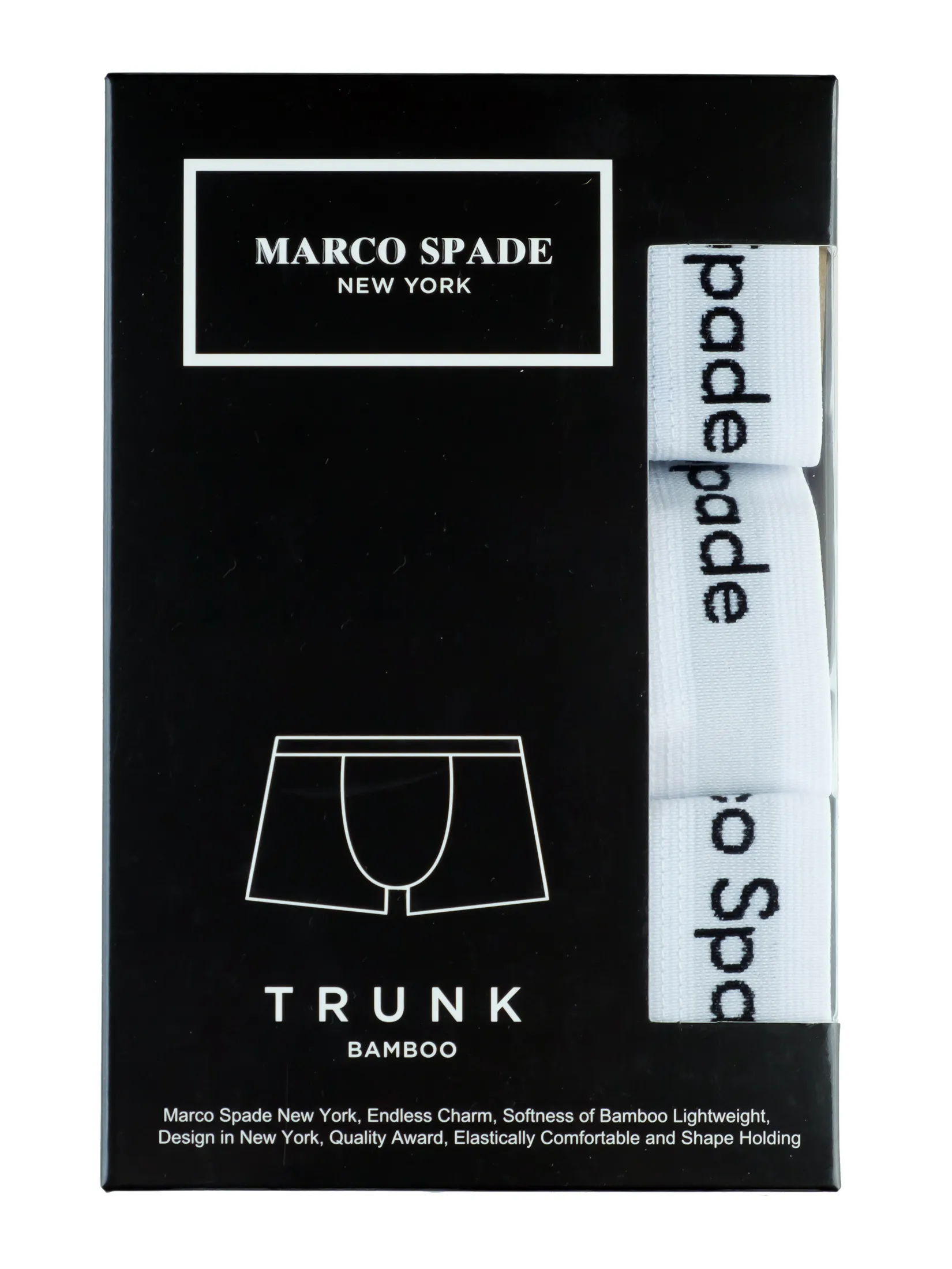 MARCO SPADE Marco Spade men s underwear, Pack of 3 colors: black/gray/white Trunk  Bamboo