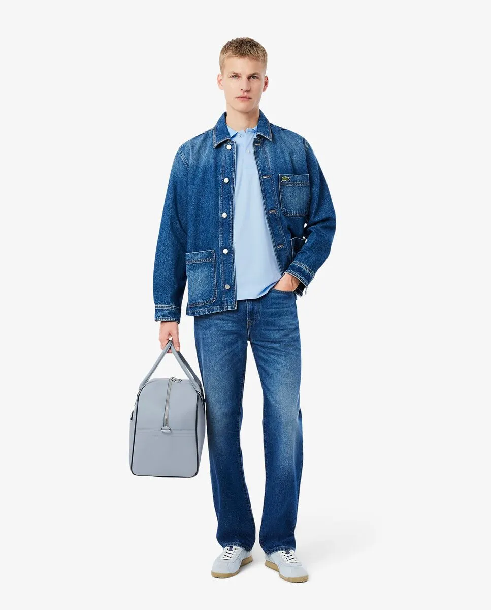 LACOSTE Classic Fit Pocket Accent L.12.12 Polo Shirt Blue