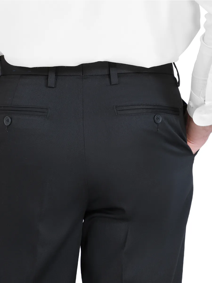 ARROW Men's Pleated slacks Comfort fit style MSCC8A4 Black