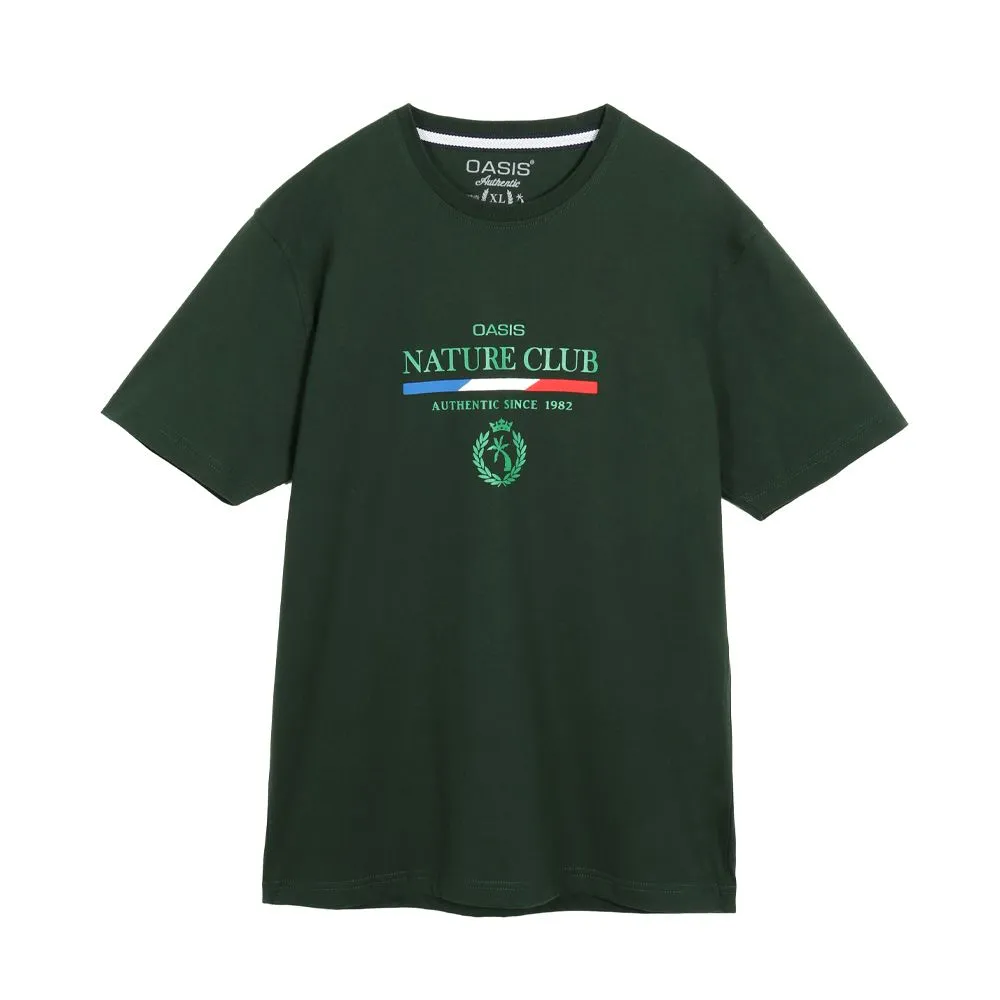 OASIS Green T-shirt Short sleeved