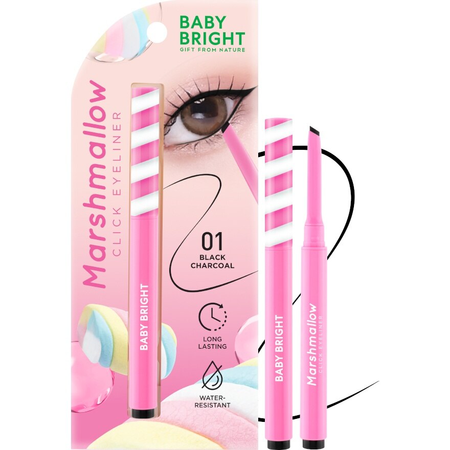 #Baby Bright MarshmallowClick Eyeliner01 - 01 Black Charcoal